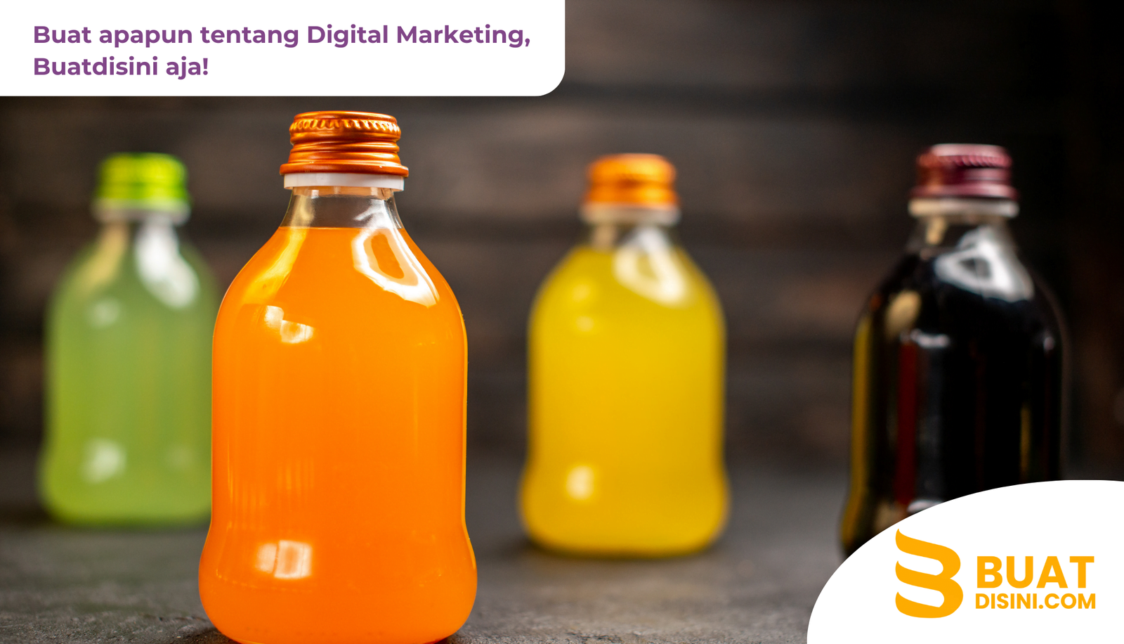 contoh foto produk minuman kemasan botol
