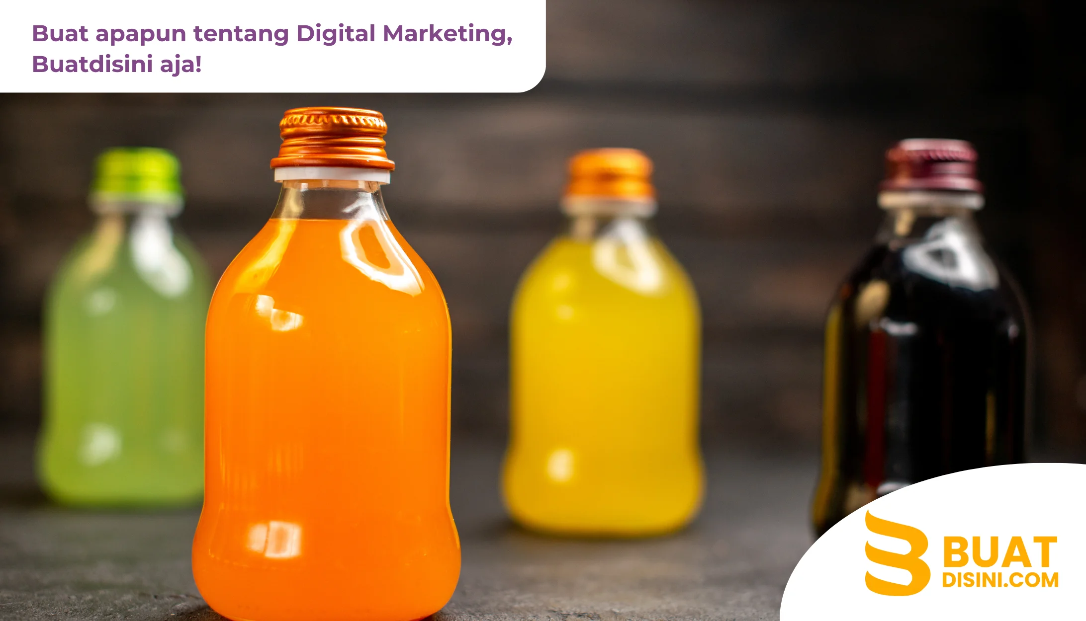 contoh foto produk minuman kemasan botol